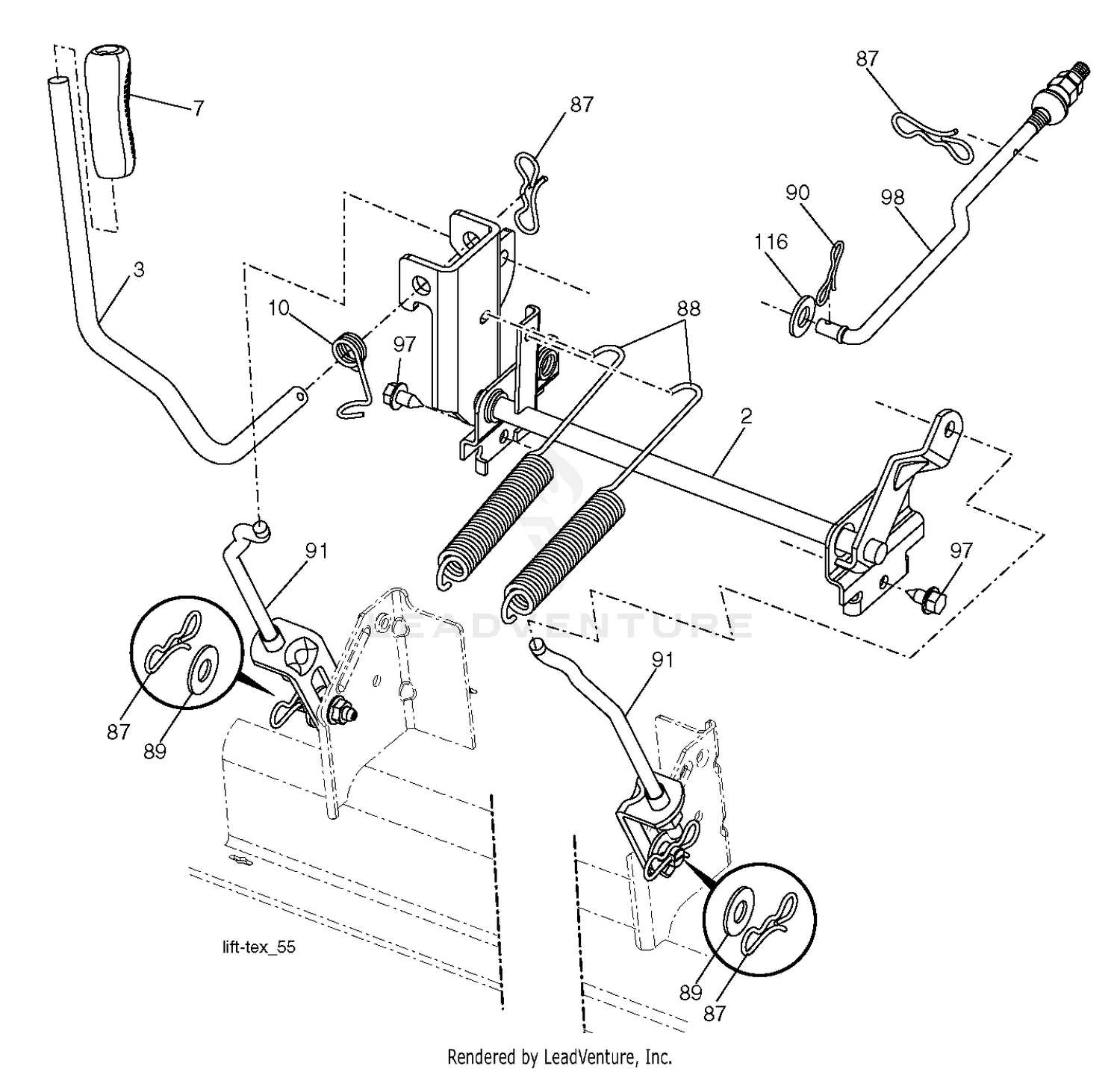 MOWER LIFT / DECK LIFT