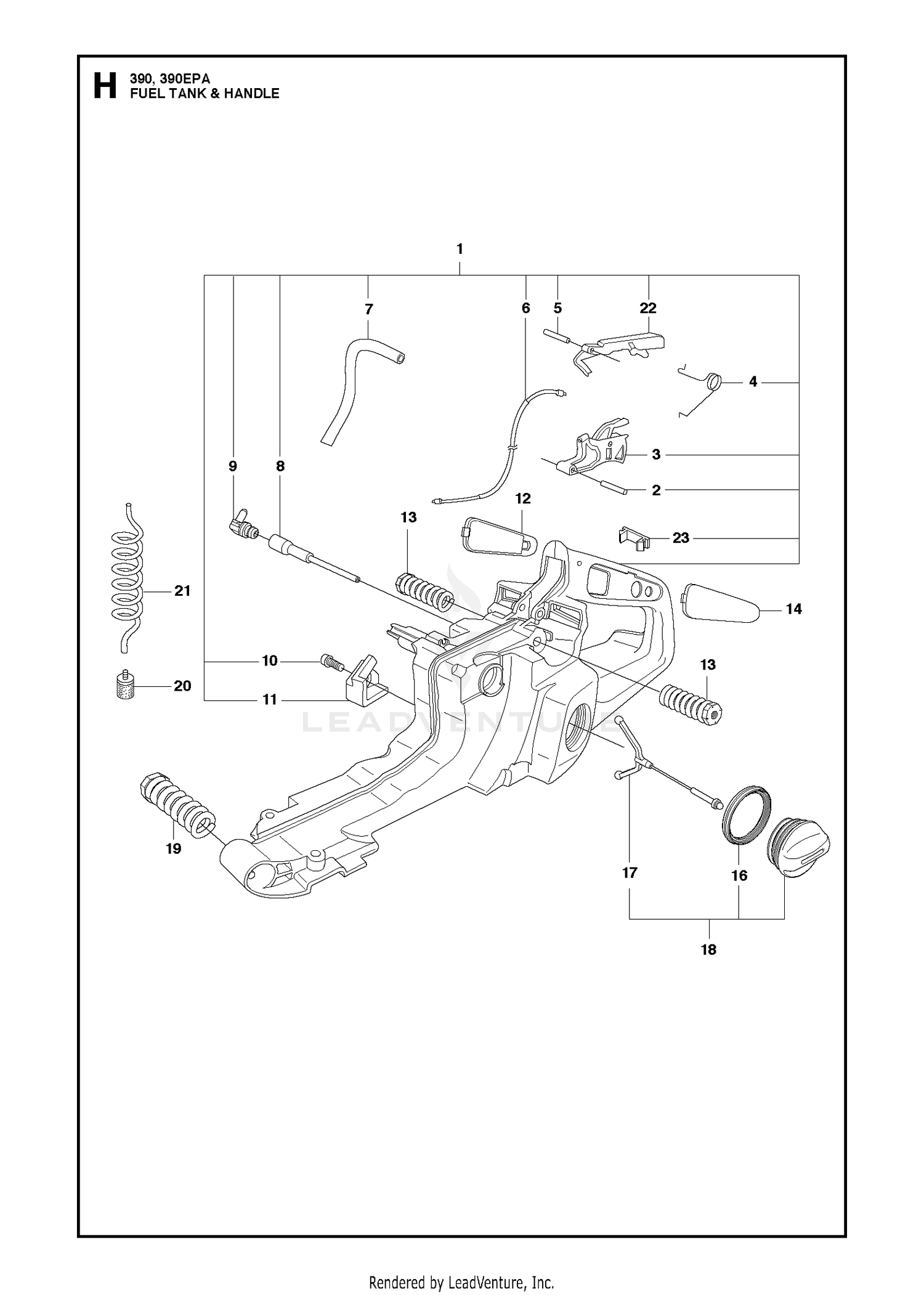 FUEL TANK & HANDLE 5