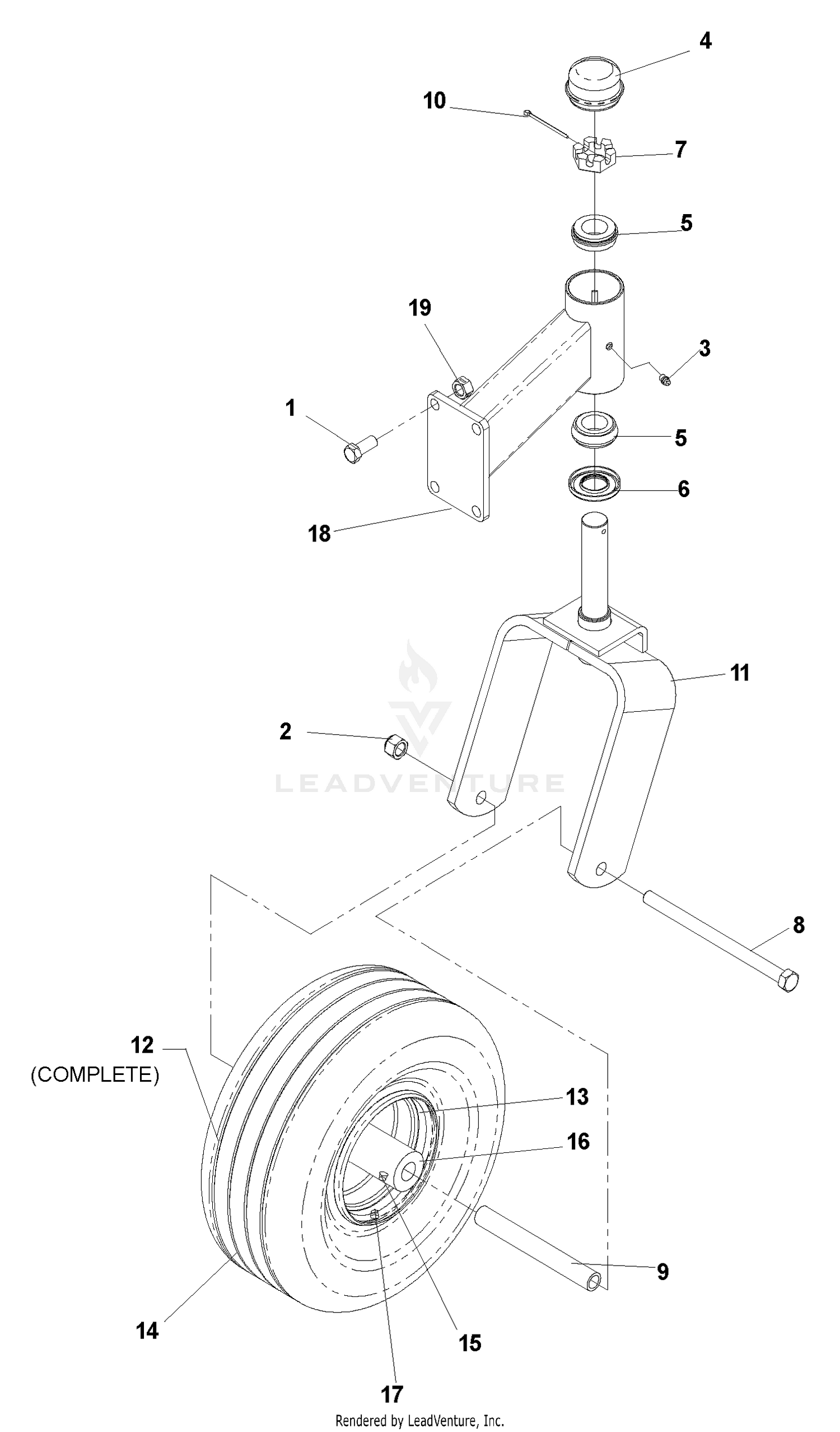 Caster Arm