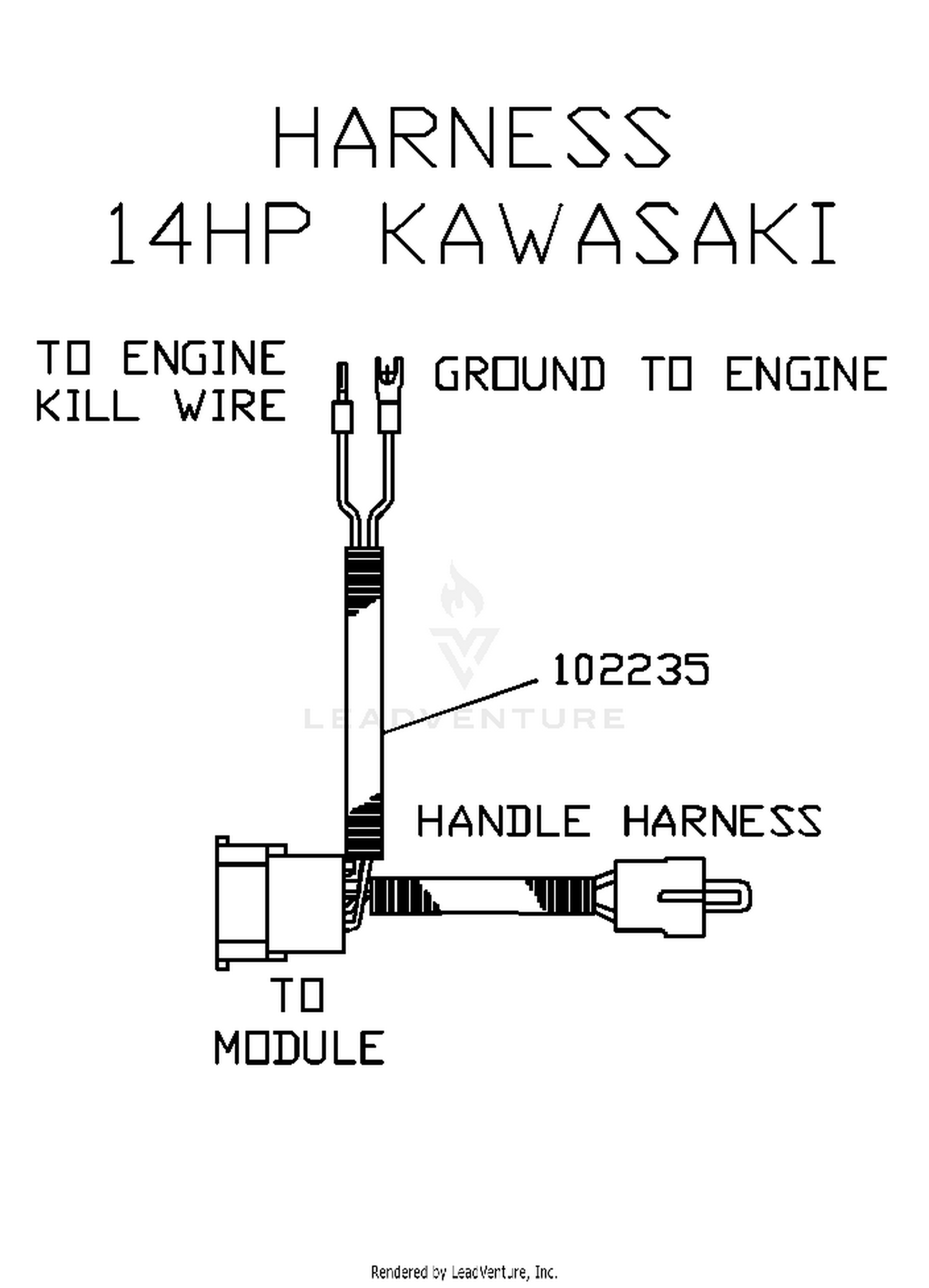 Harness 14 HP Kawasaki