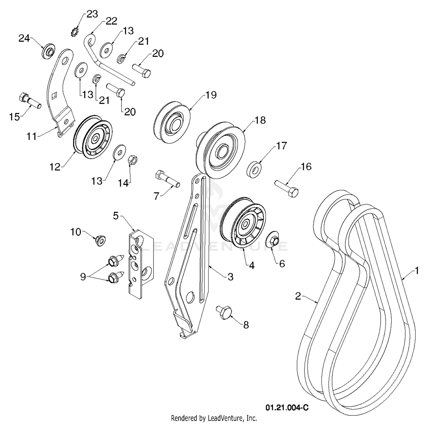 CHASSIS ENGINE PULLEYS