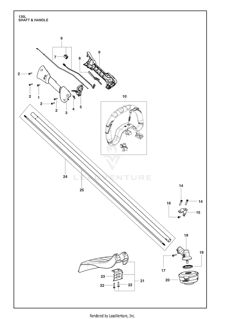 Husqvarna 130 L Trimmer/Edger Parts and Accessories at PartsWarehouse