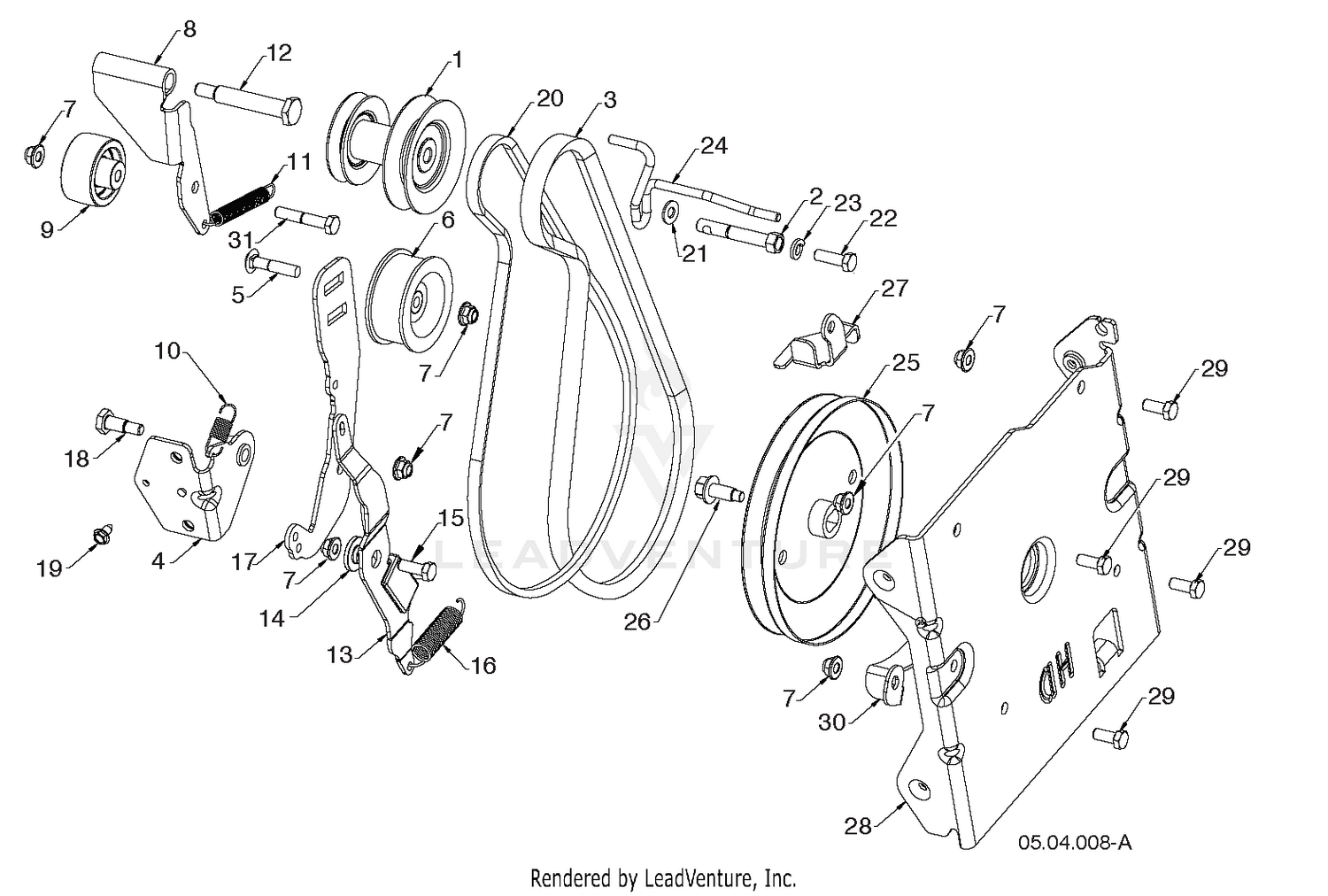 "CHASSIS, ENGINE & PULLEYS"