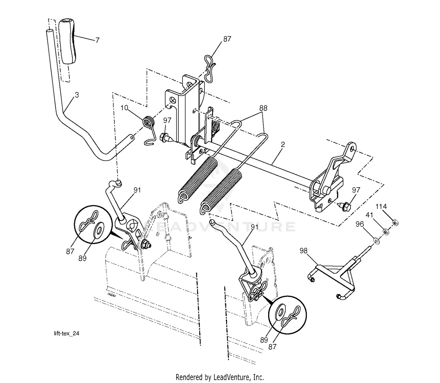 MOWER LIFT / DECK LIFT