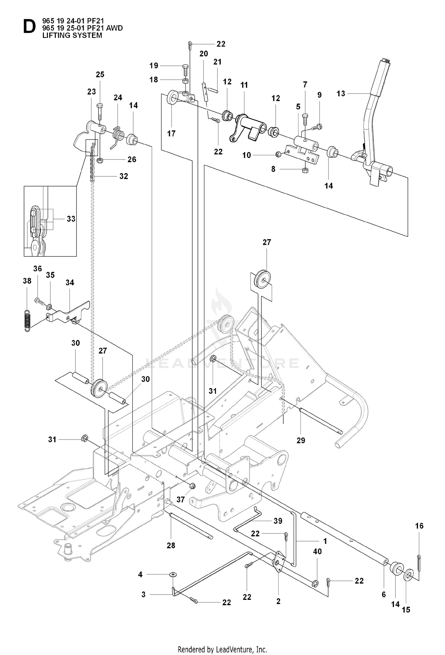 MOWER LIFT / DECK LIFT