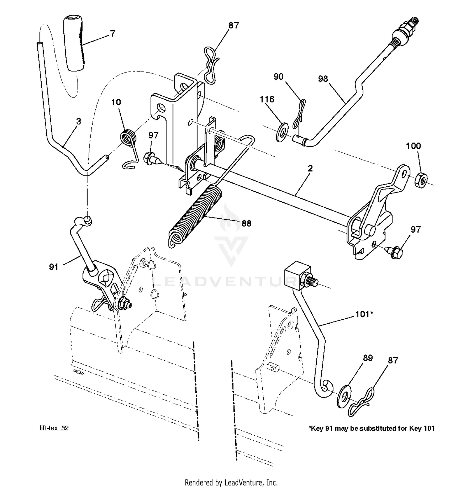MOWER LIFT / DECK LIFT