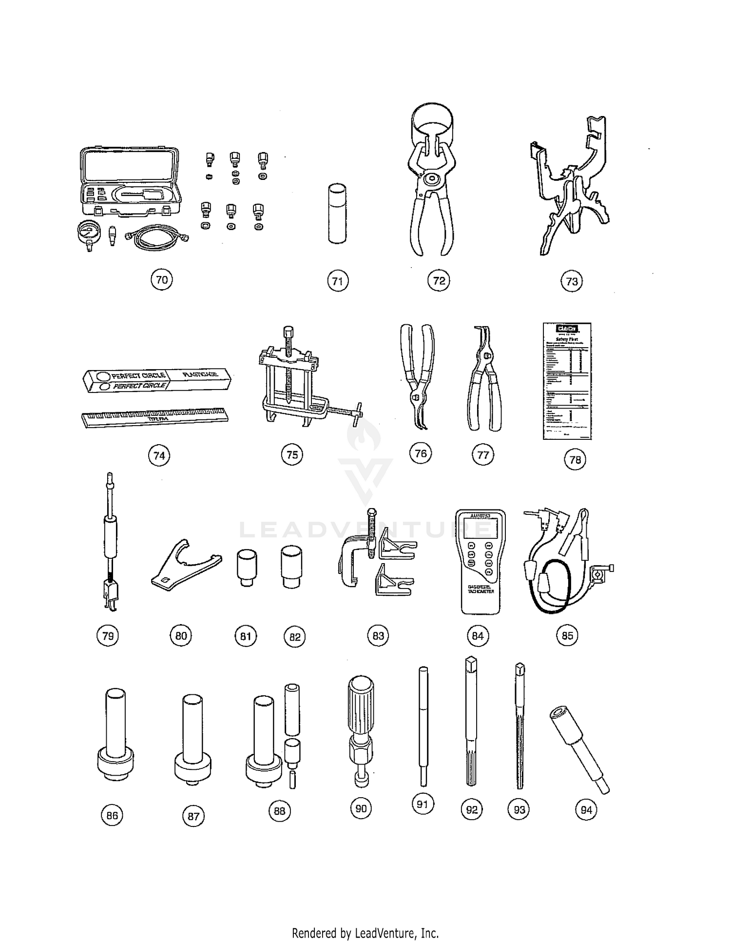 MAINTENANCE AND SERVICE TOOLS, CONTINUED 4