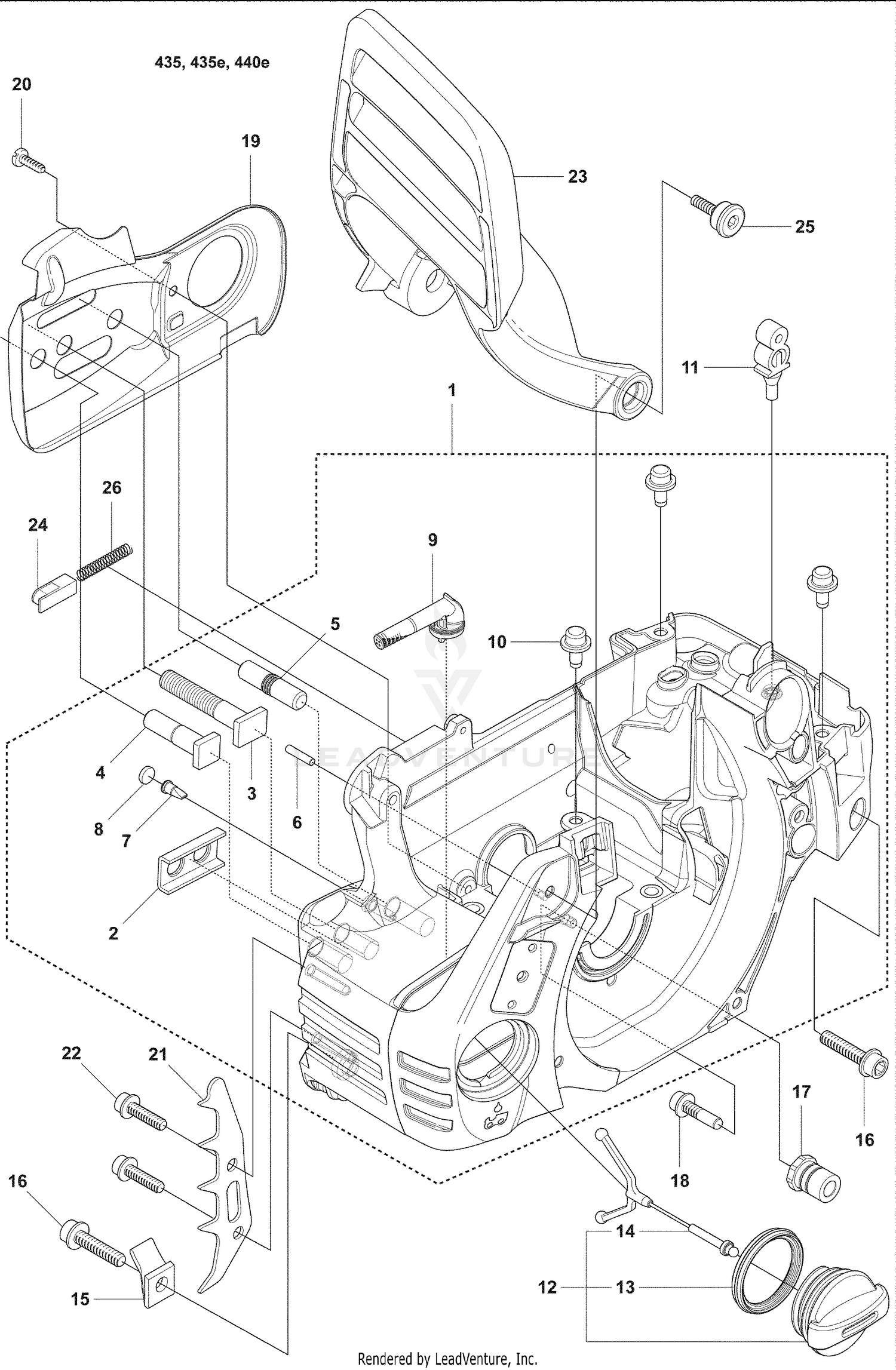 Crankcase / Chainbrake Handle