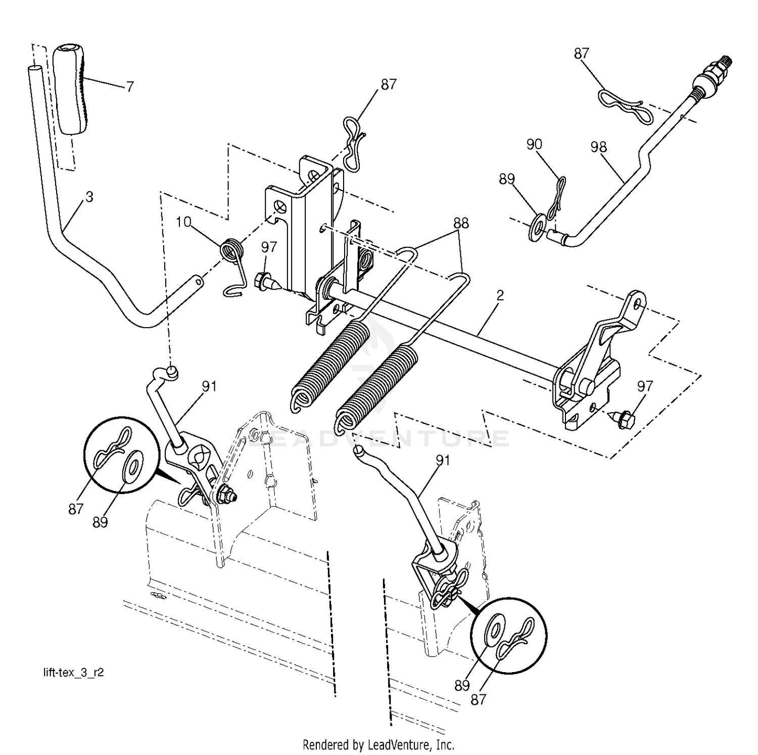 MOWER LIFT / DECK LIFT