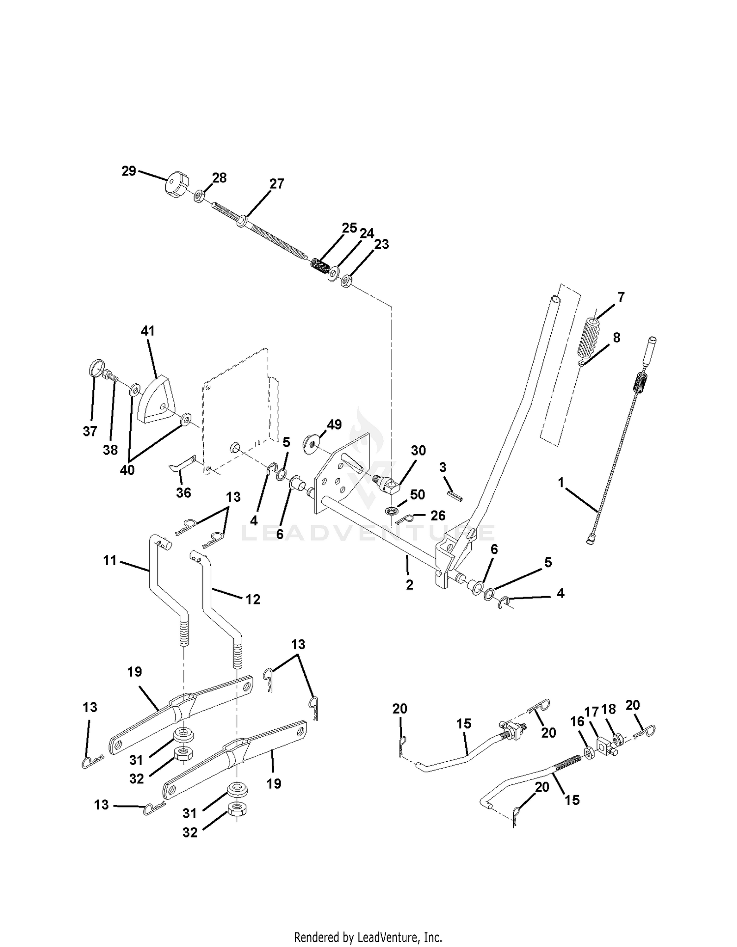 MOWER LIFT / DECK LIFT