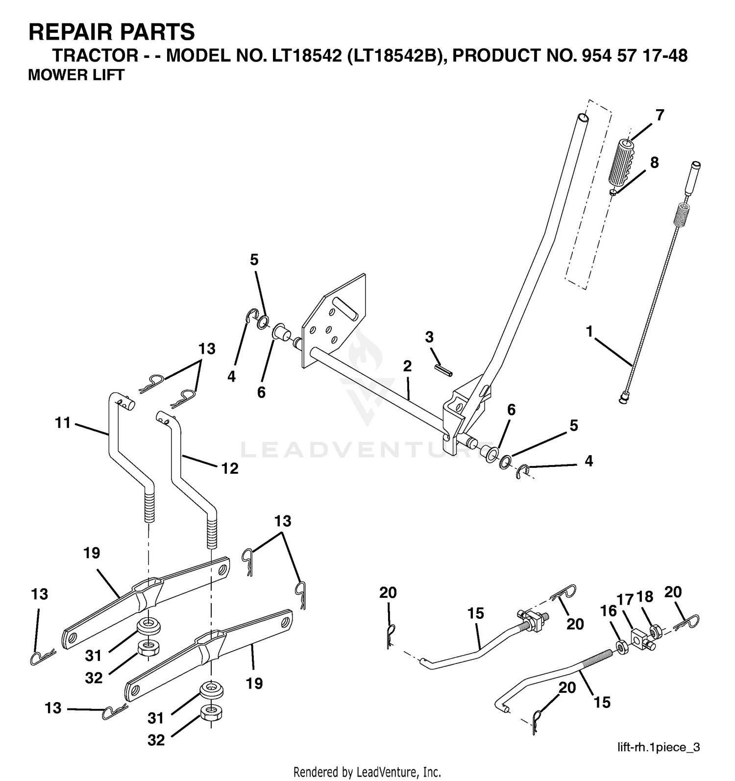 MOWER LIFT / DECK LIFT