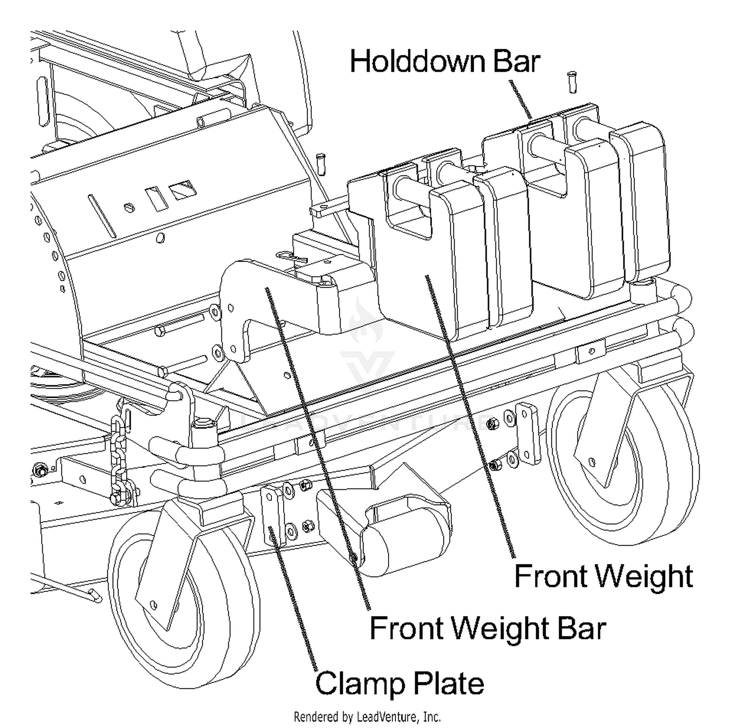 Custom Kit For Mini 540200798 - Front Weight Bar
