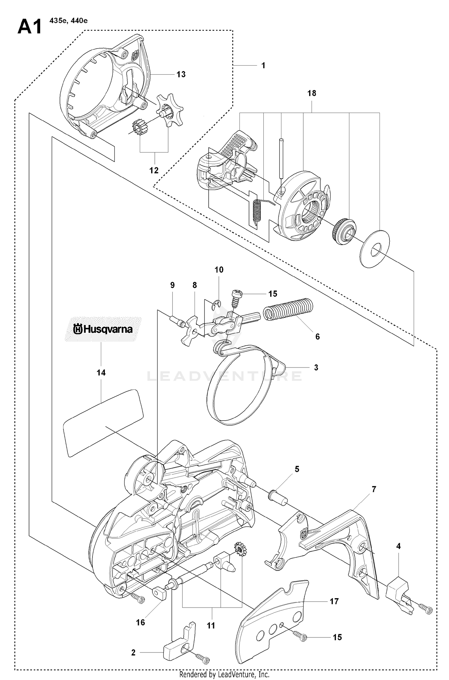 CHAIN BRAKE & CLUTCH COVER