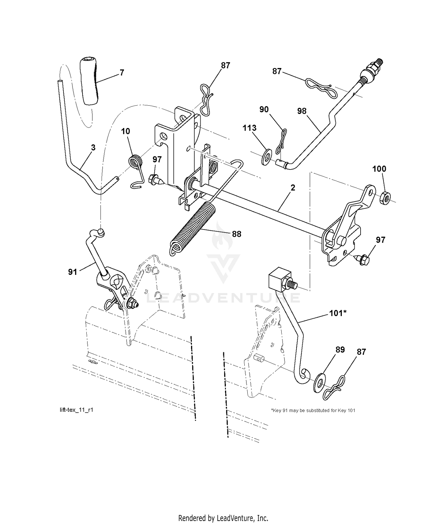MOWER LIFT / DECK LIFT