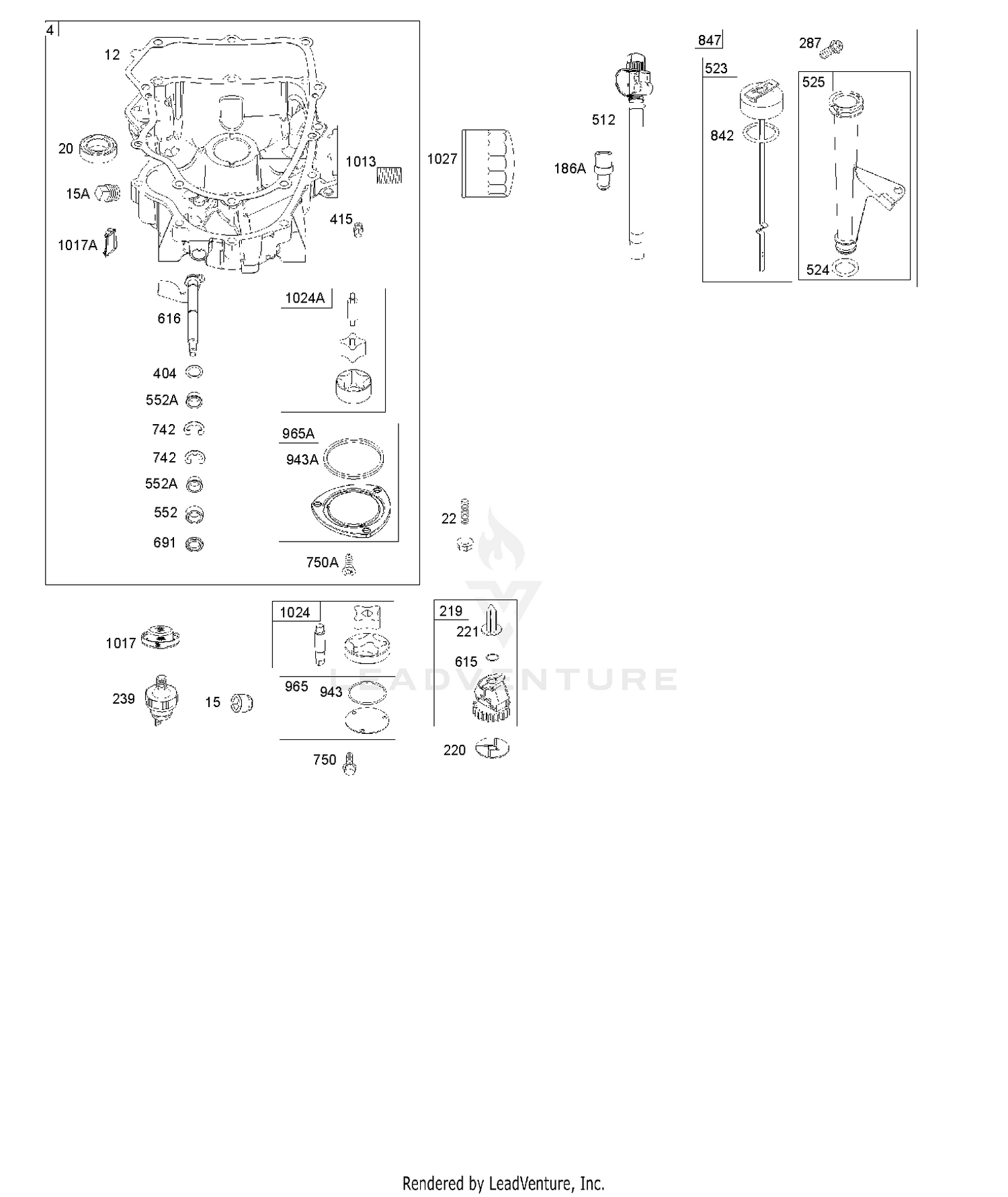 ENGINE SUMP, OIL PUMP, DIPSTICK/TUBE ASSEMBLY 8