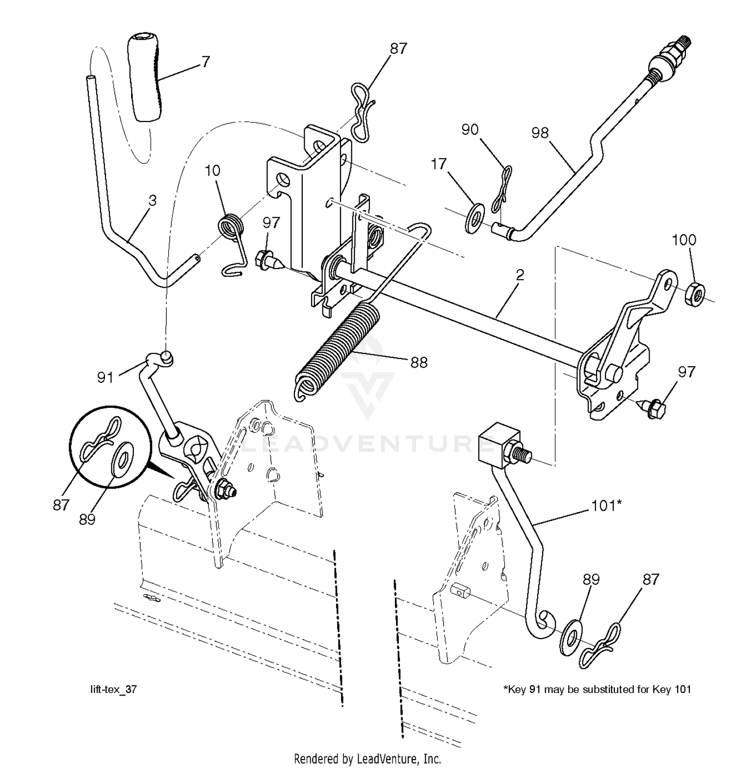 MOWER LIFT / DECK LIFT
