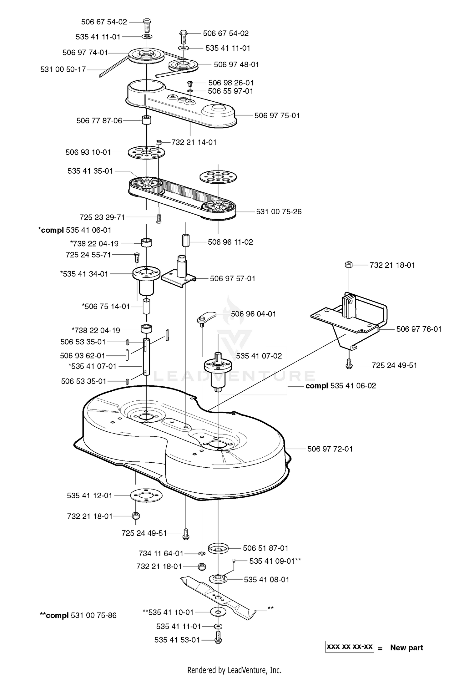 Deck Assy (36" Mulch)