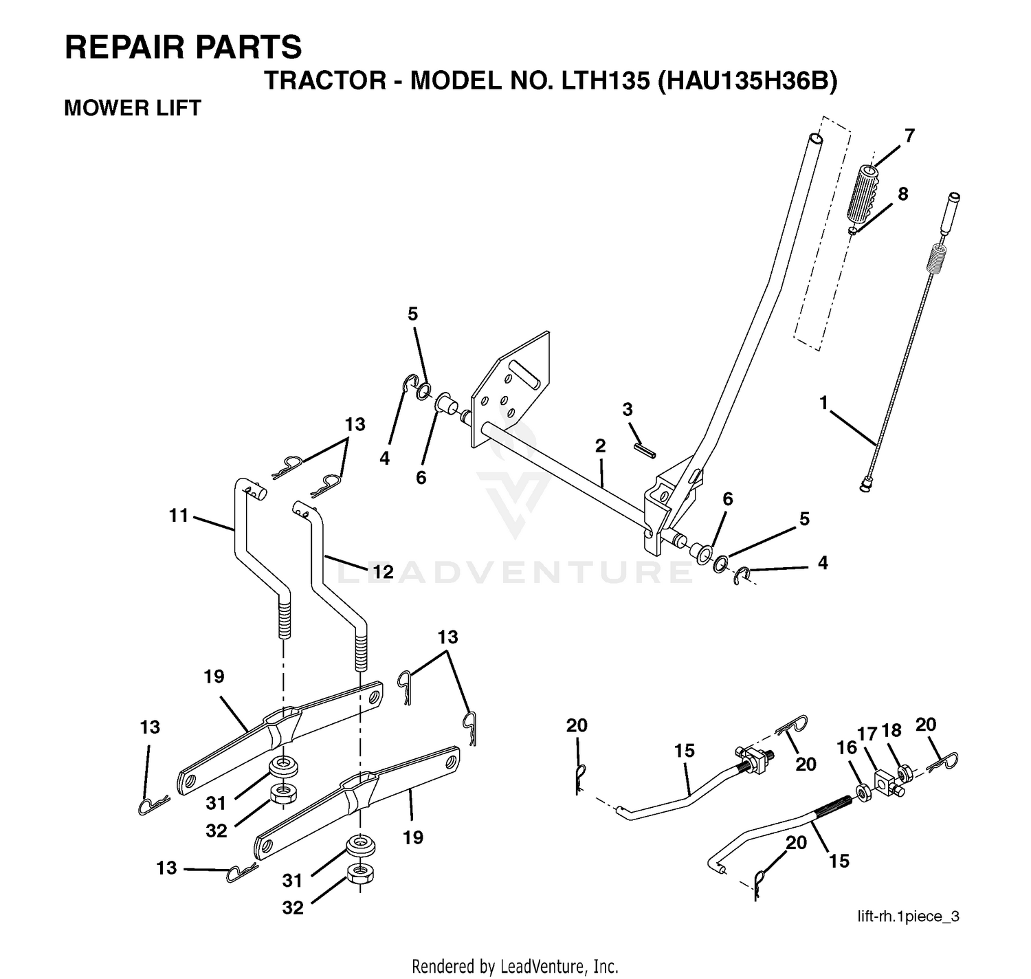 MOWER LIFT / DECK LIFT