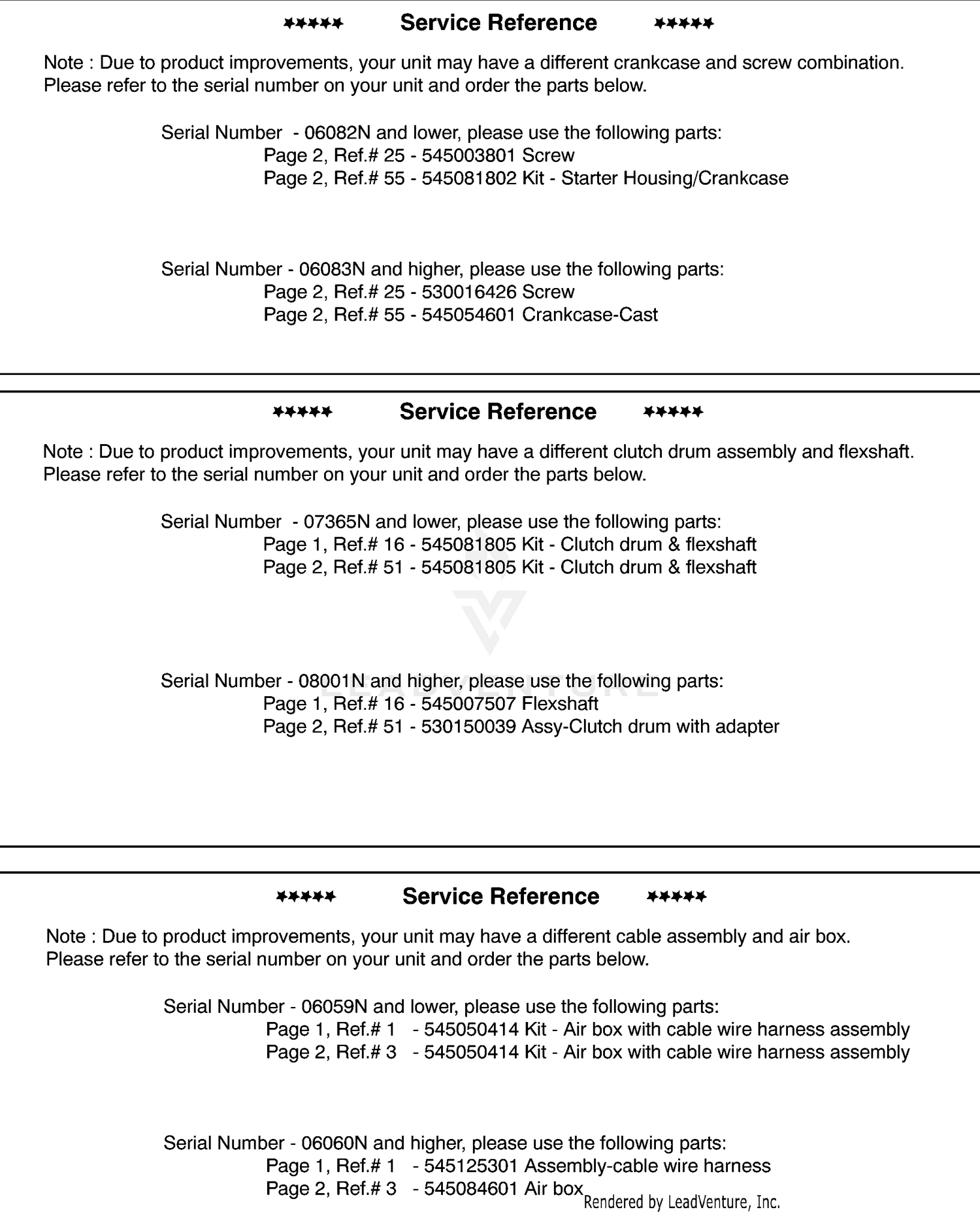 Service Reference