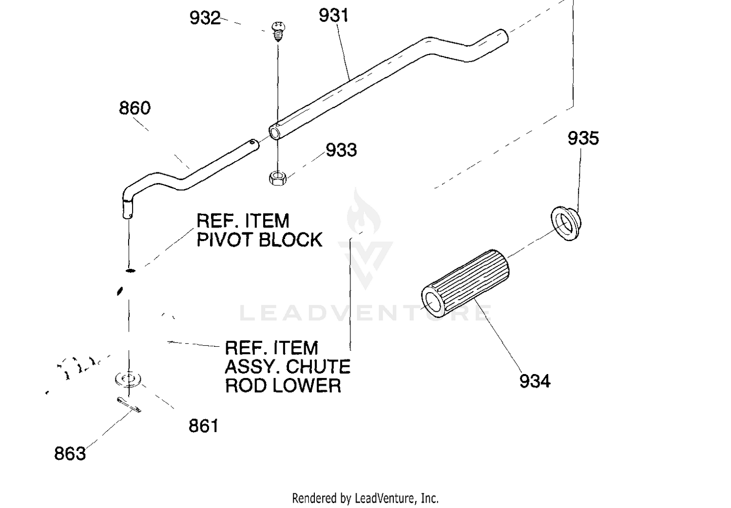 Chute Rod Assembly