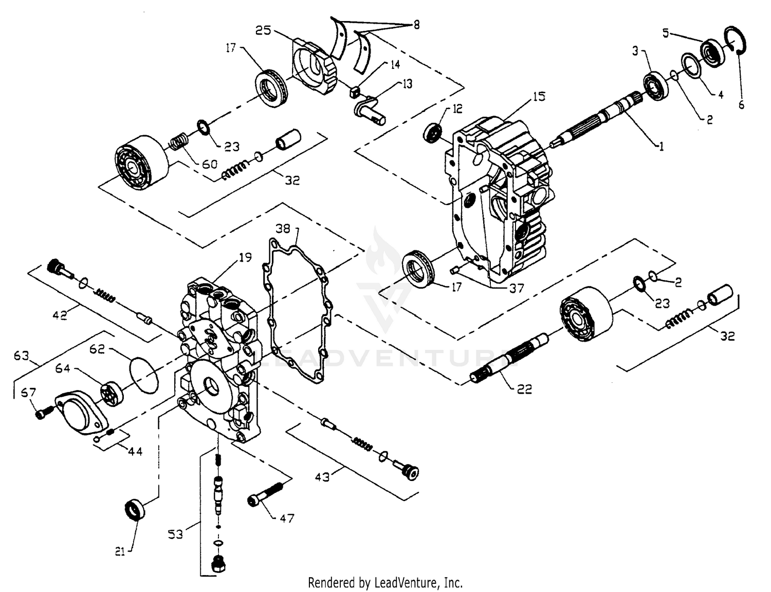 Transaxle Pump (Model Number BDU-10L-118)