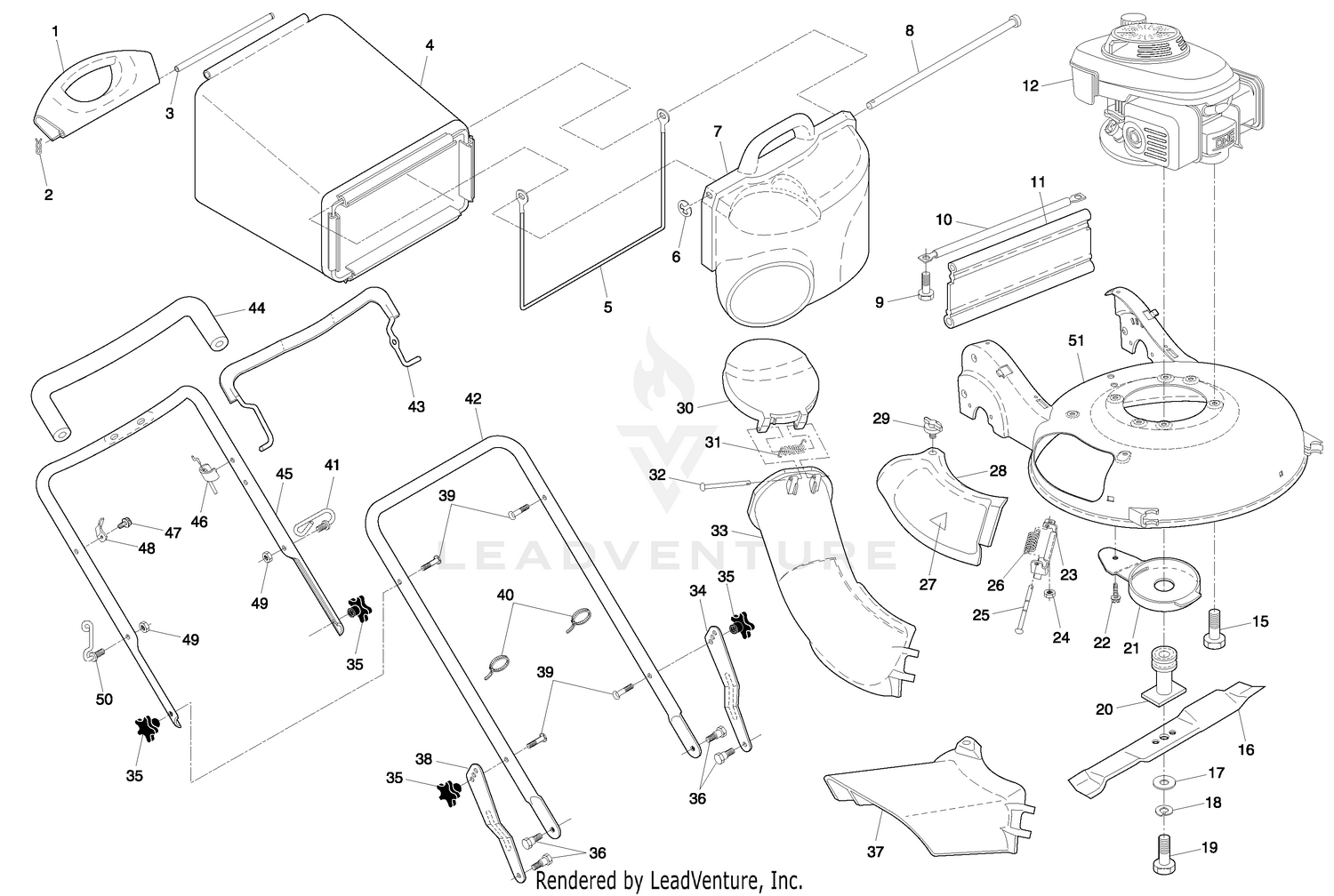 Handle & Deck Assembly