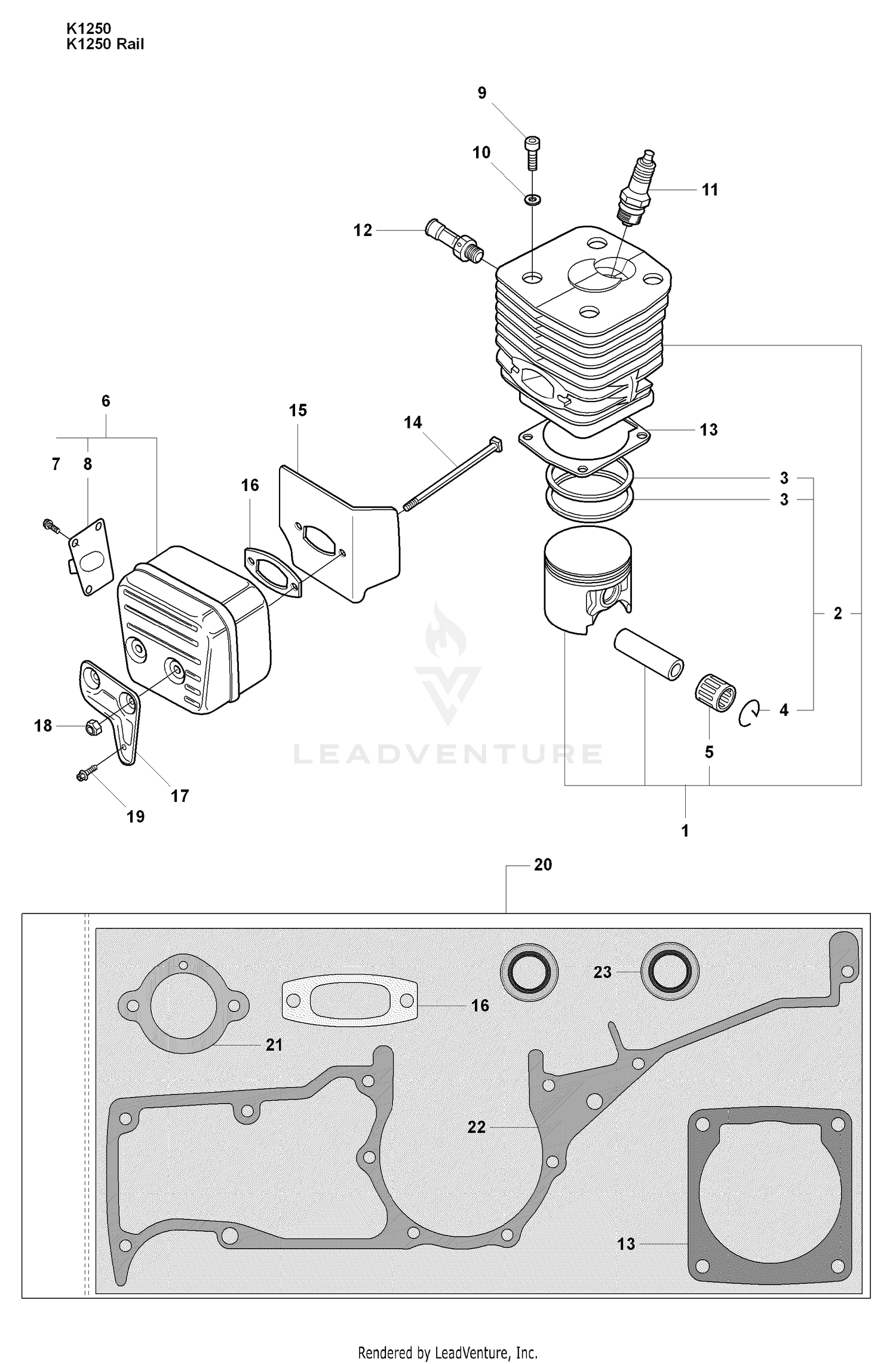 Cylinder and Muffler