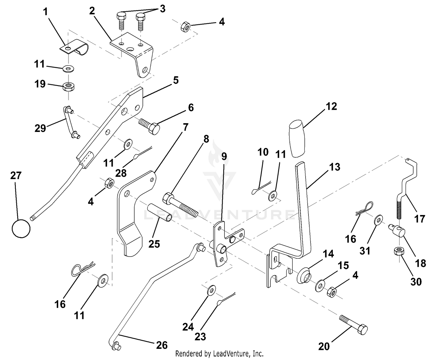 Mower Lift Lever