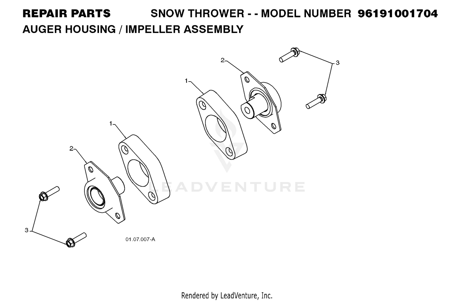 AUGER HOUSING & IMPELLER