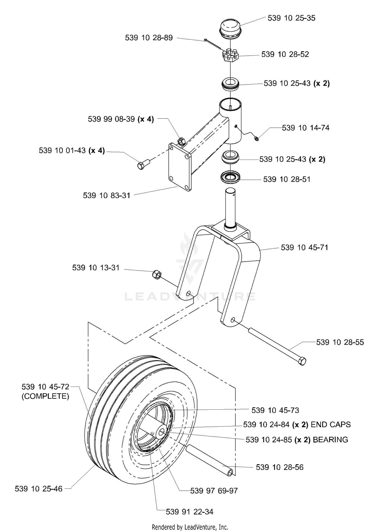 Caster Arm
