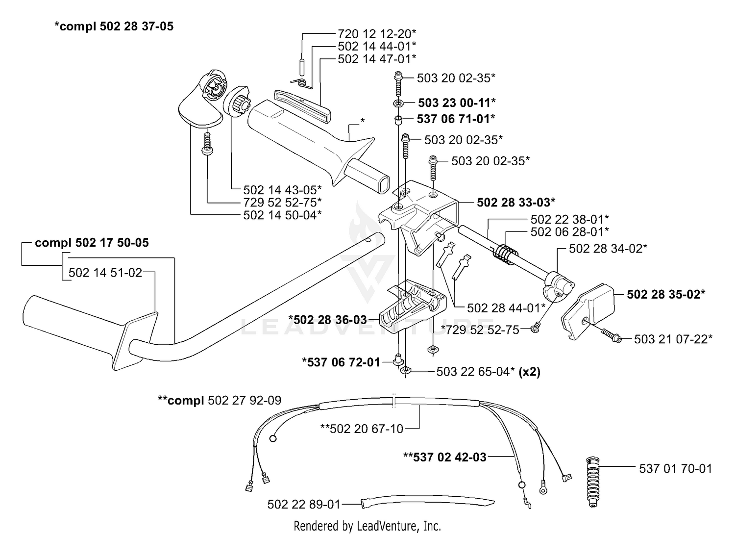 Handle/Throttle (252 RX)