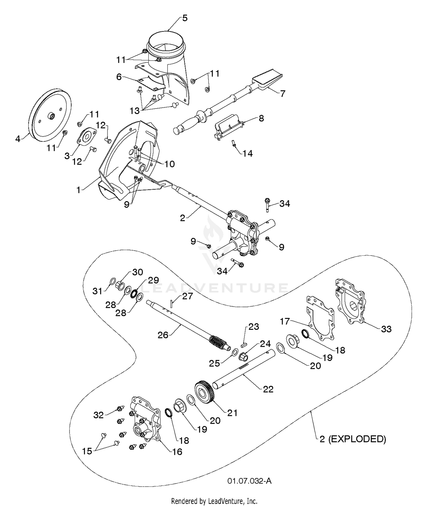 AUGER HOUSING & IMPELLER 2