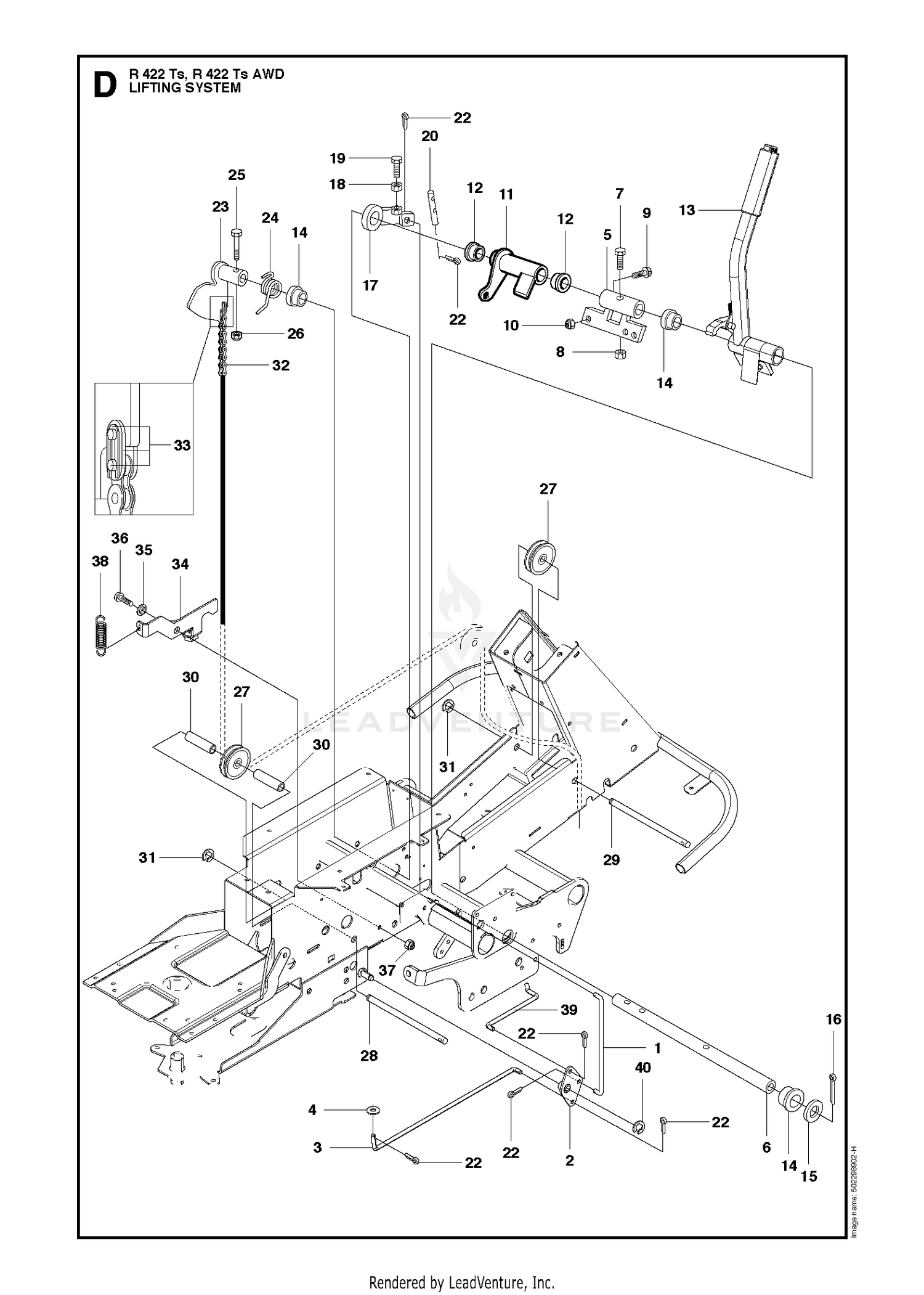 MOWER LIFT / DECK LIFT