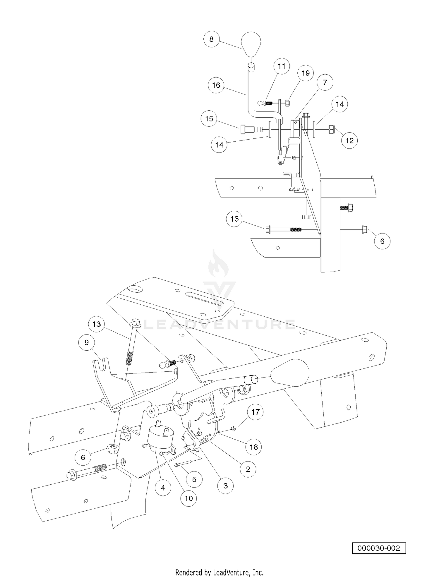 Forward/Reverse Shifter Assembly