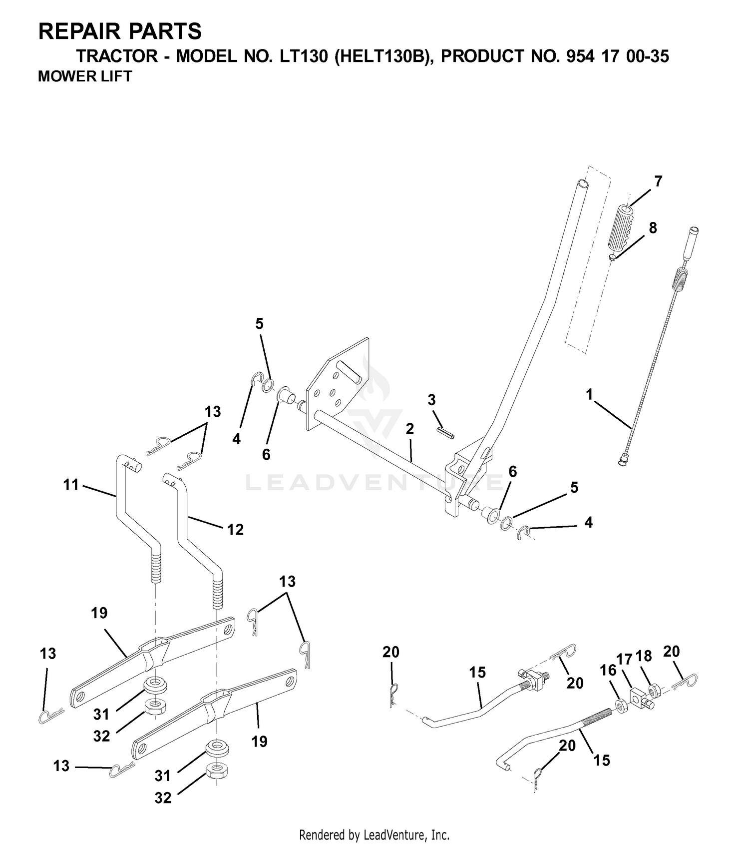 MOWER LIFT / DECK LIFT