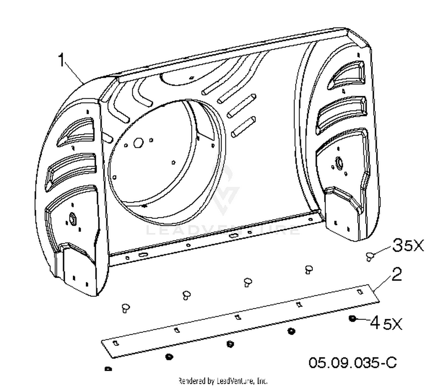 AUGER HOUSING & IMPELLER 5
