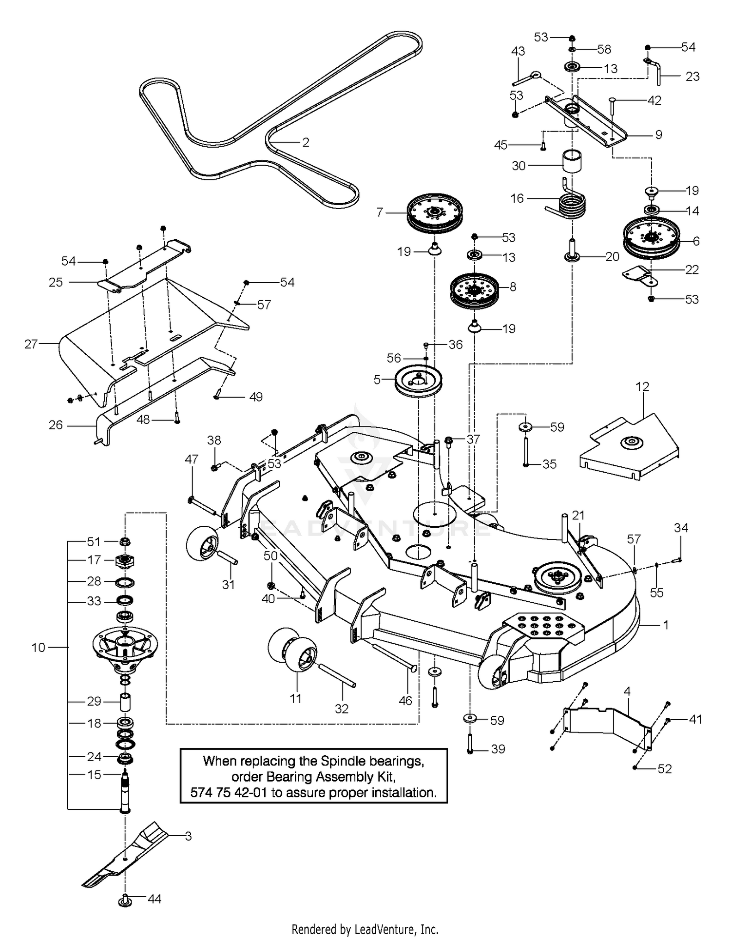MOWER DECK / CUTTING DECK