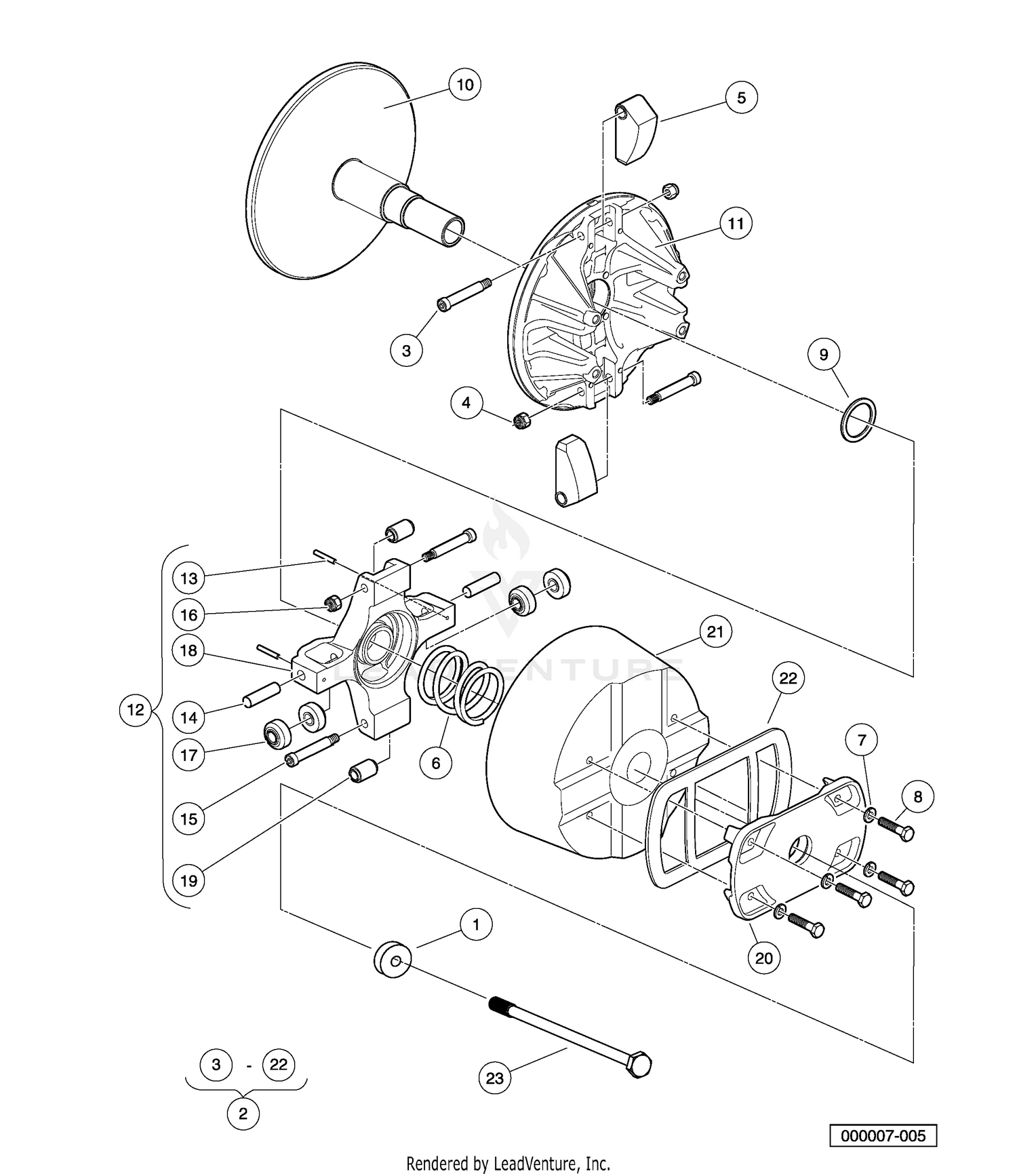 Drive Clutch - Gasoline Vehicles
