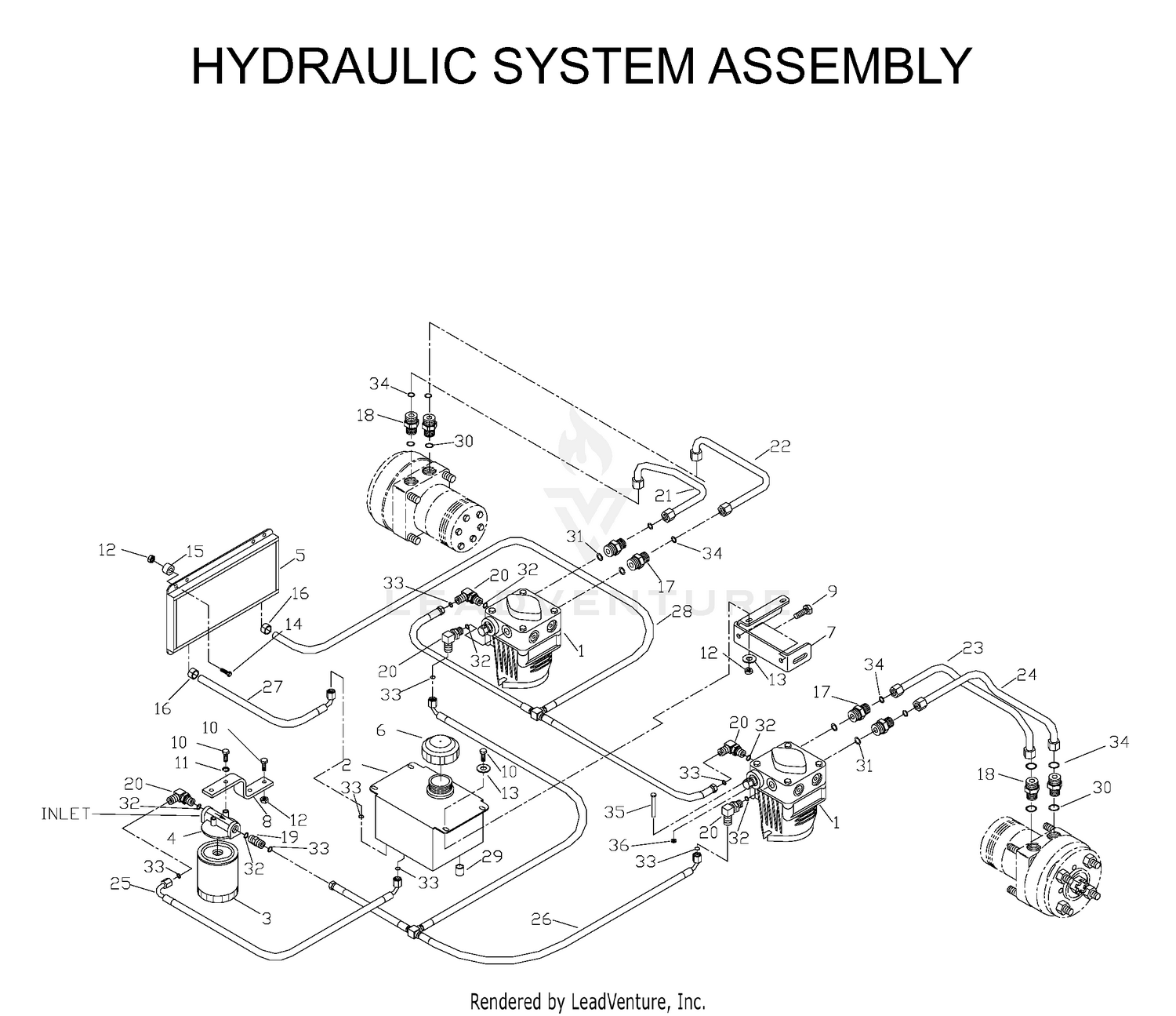 HYDRAULIC PUMP - MOTOR