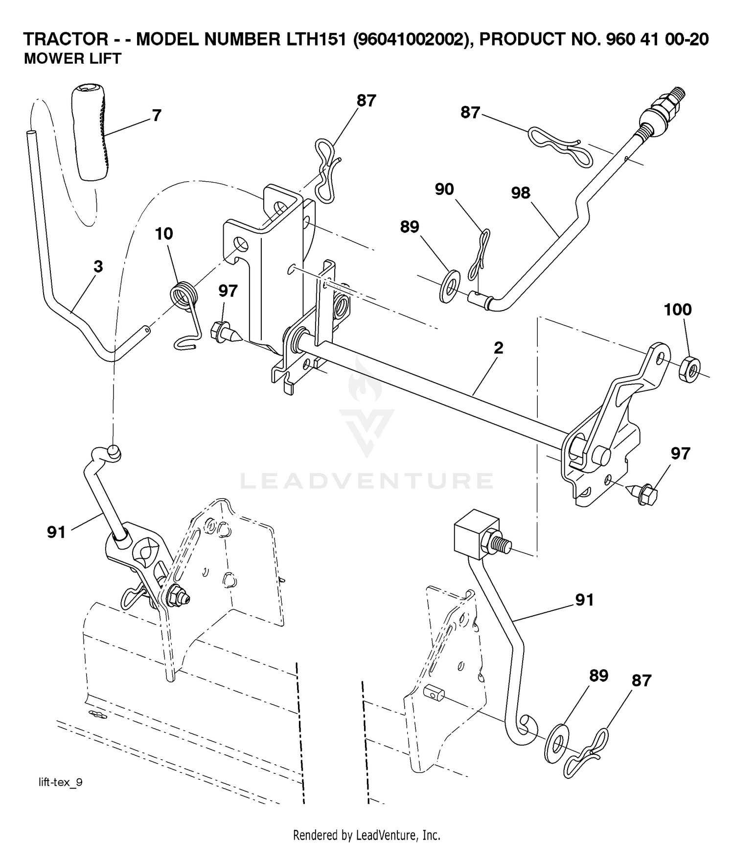 MOWER LIFT / DECK LIFT