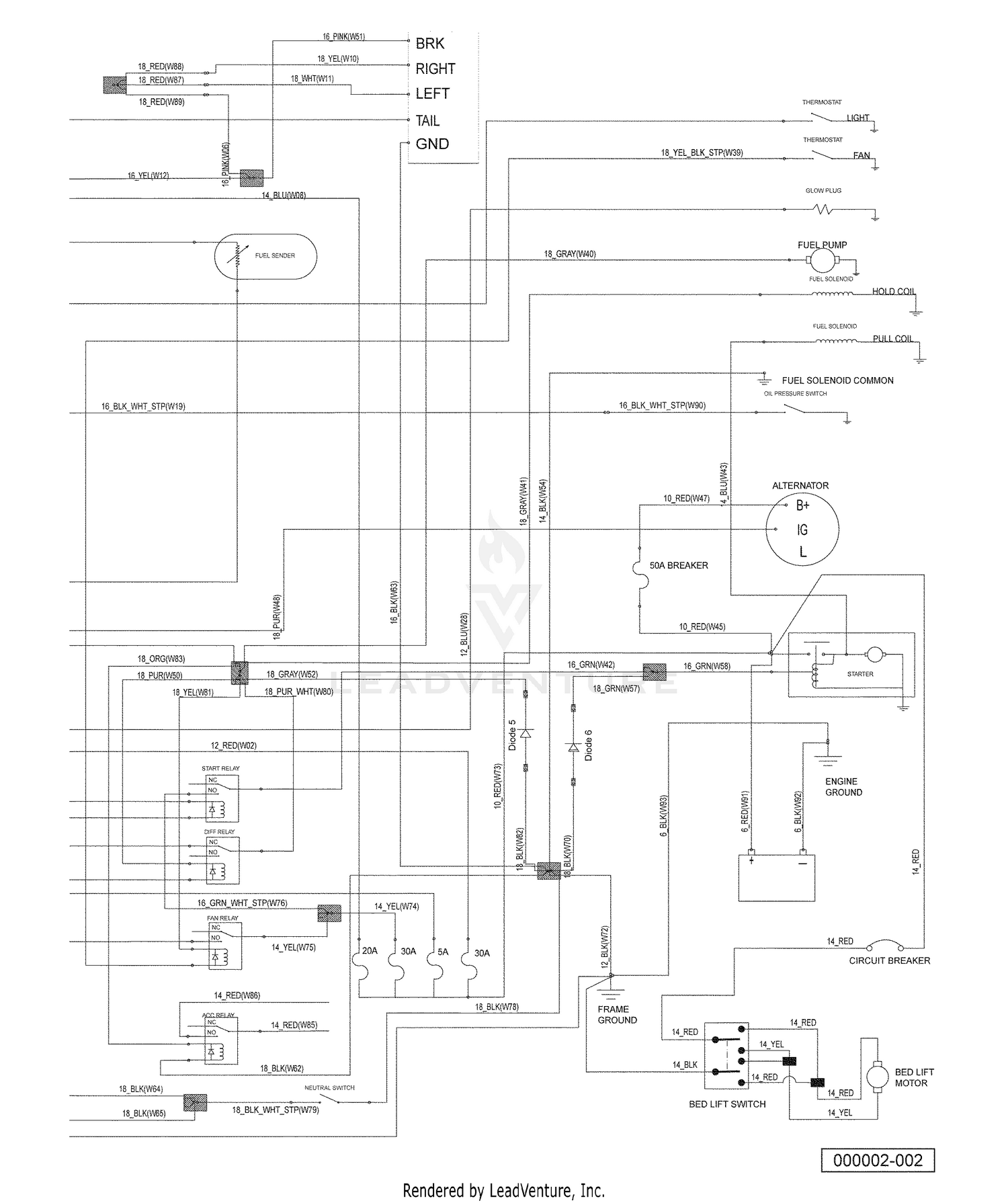 Wiring - Diesel Vehicles