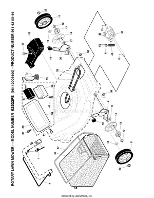 Husqvarna 62522 FE (2009-01) Walk Behind Mower | Partswarehouse