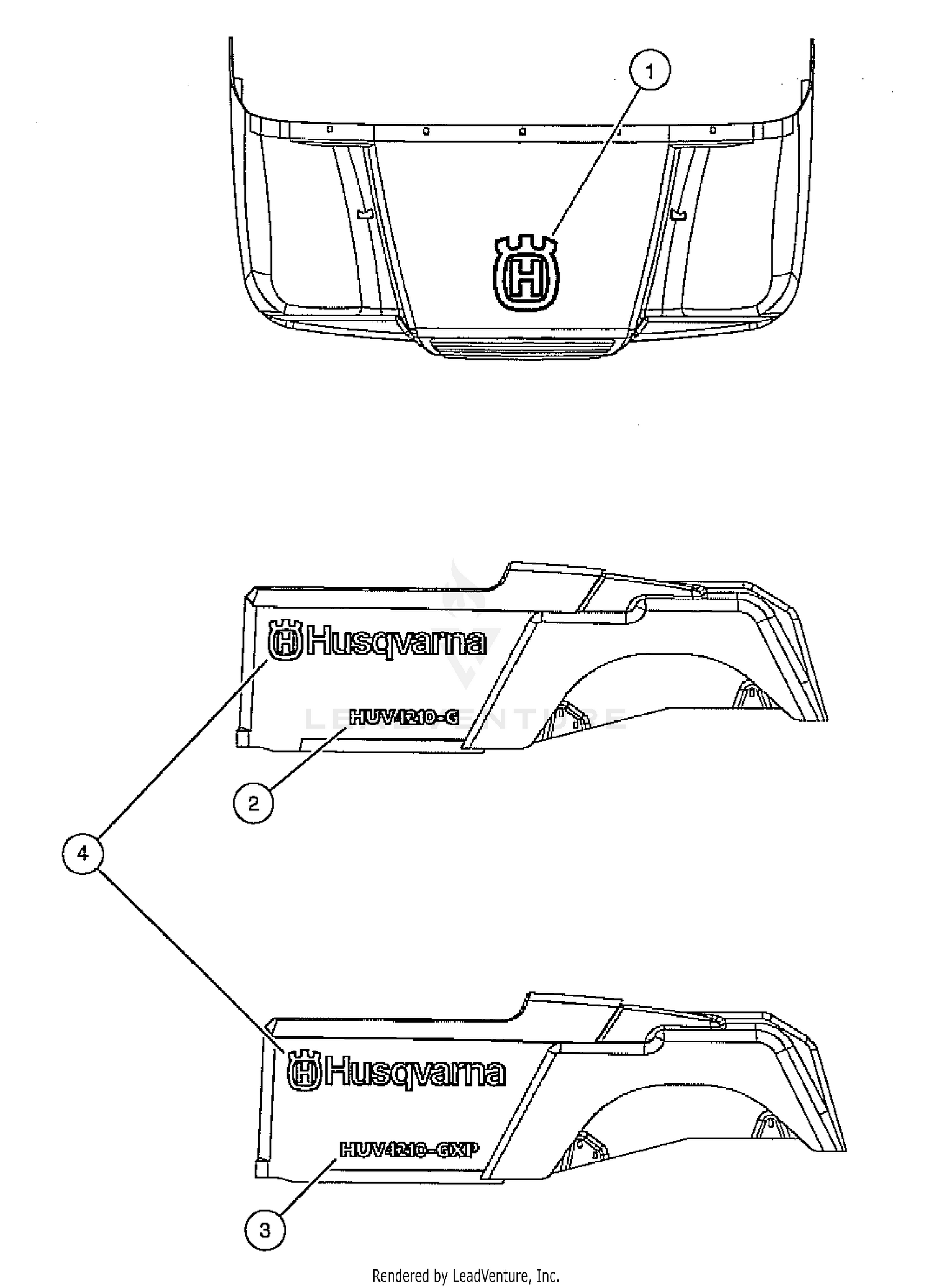 Logo Decals - Gasoline Vehicles