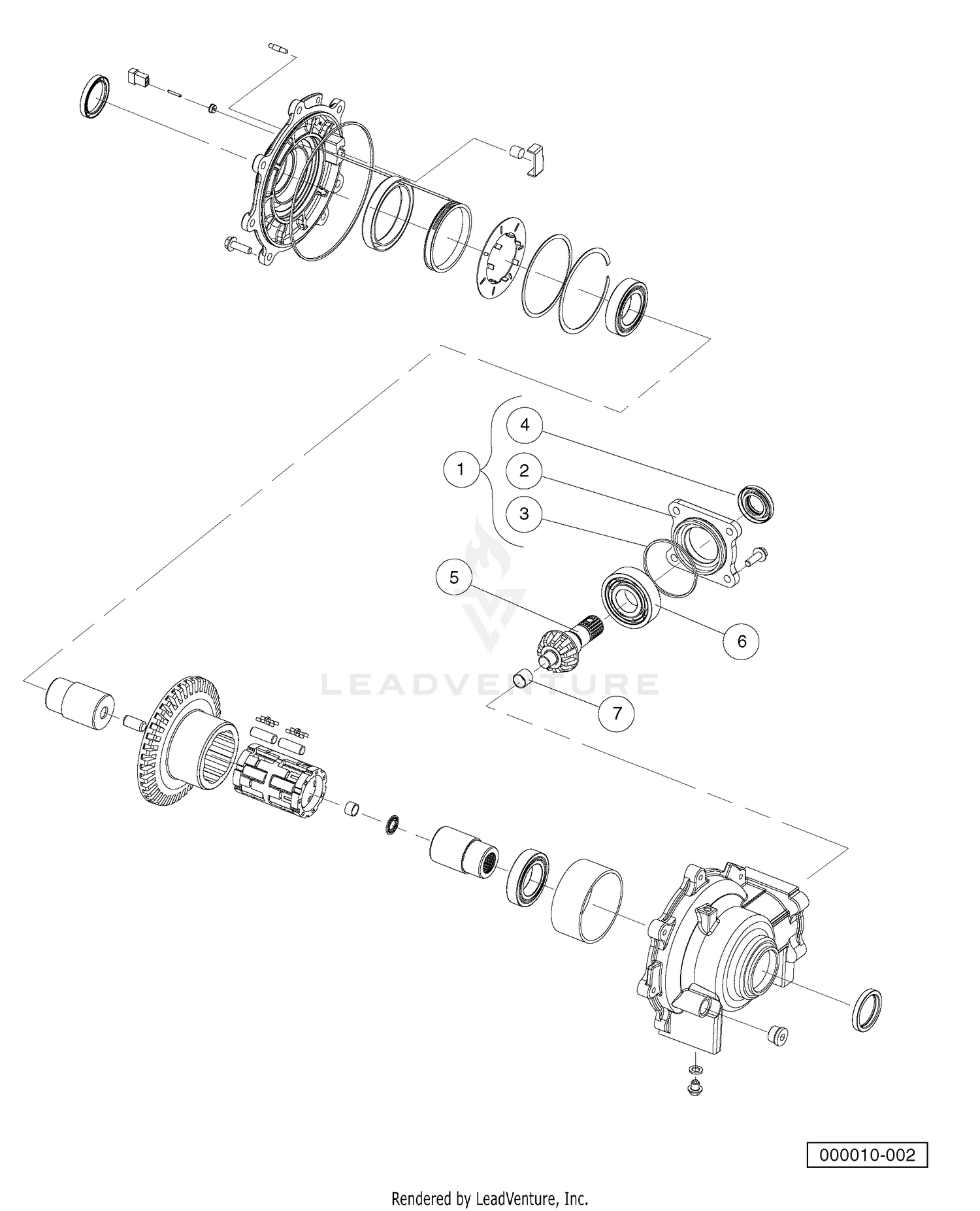 FRONT DIFFERENTIAL (INPUT COMPONENTS)