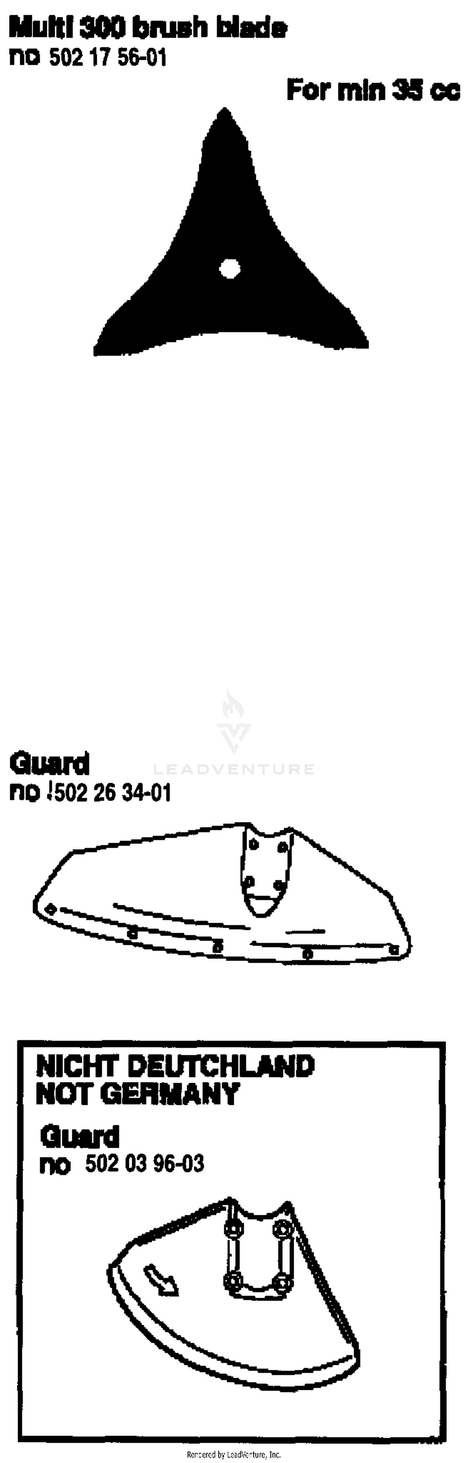 Brush Blades 300 mm-12"