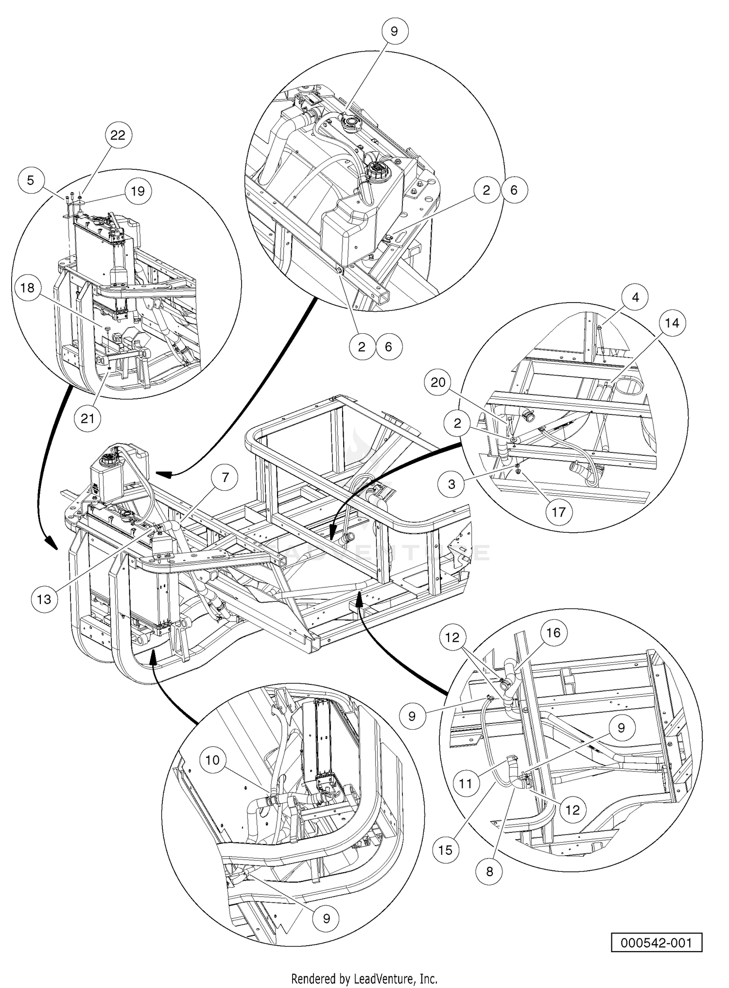 Cooling System Clamps, Hoses, And Hardware