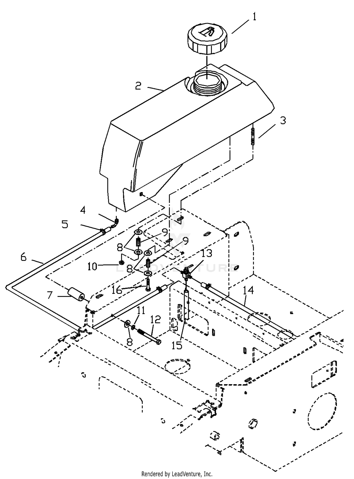 Kawasaki And Kohler Fuel Assembly