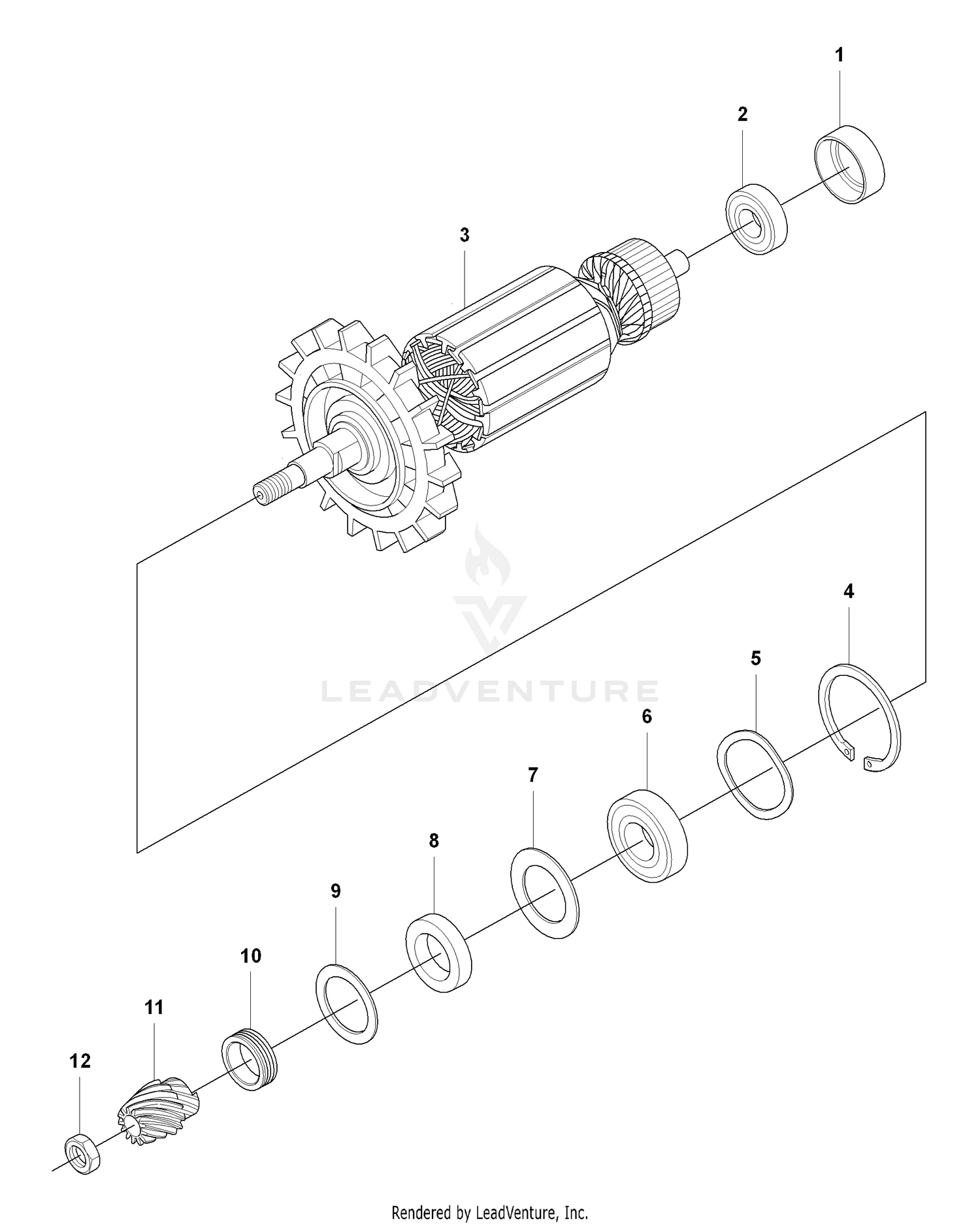 Armature and Pinion