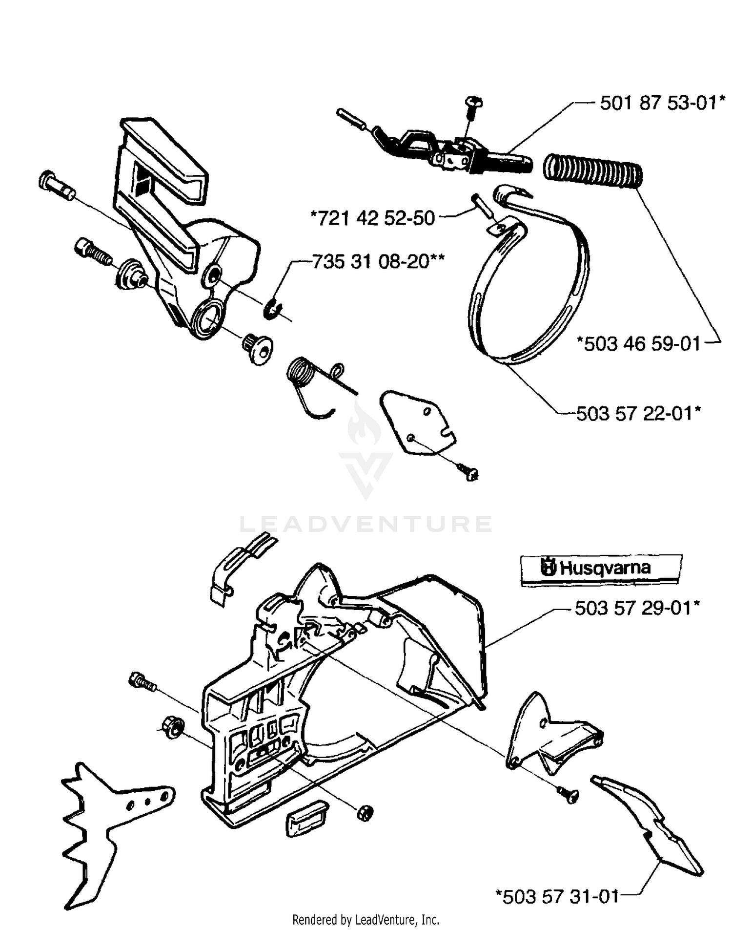 Chain Brake Assembly (S/N 450001 And Below)