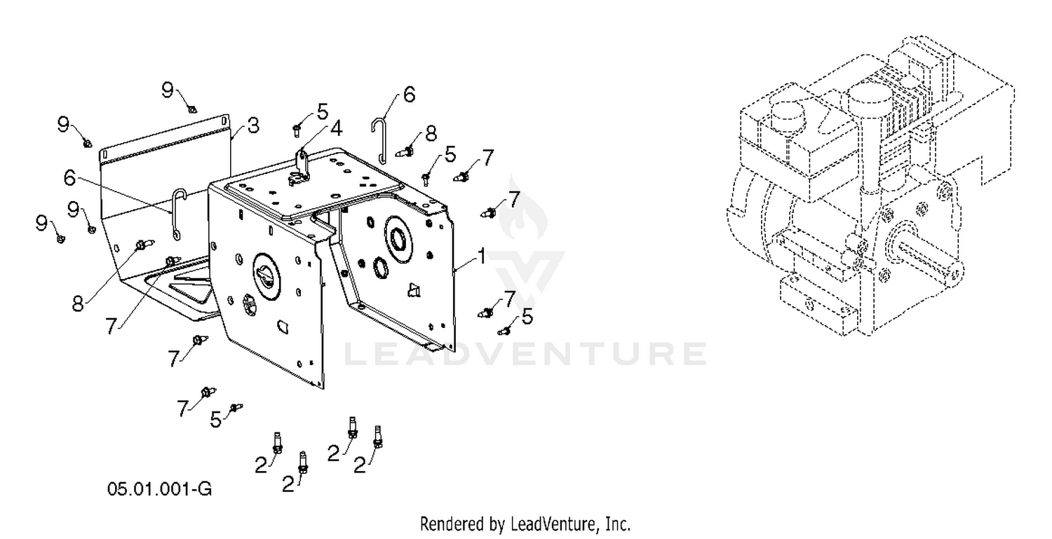 "CHASSIS, ENGINE & PULLEYS" 3
